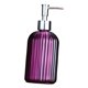 thumbnail image 4 of Dispensador de jabón de vidrio de 400 ml, vacío, botella de líquido con bomba, dispensador de gel de ducha, Violeta, 4 of 9