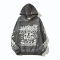 thumbnail image 3 of High Street Full Print Baggy Sweatshirts Ropa Hombre Streetwear Mens Hooded Hoodies Pullover Loose Oversized Sudaderas (black,Asian XXL), 3 of 5