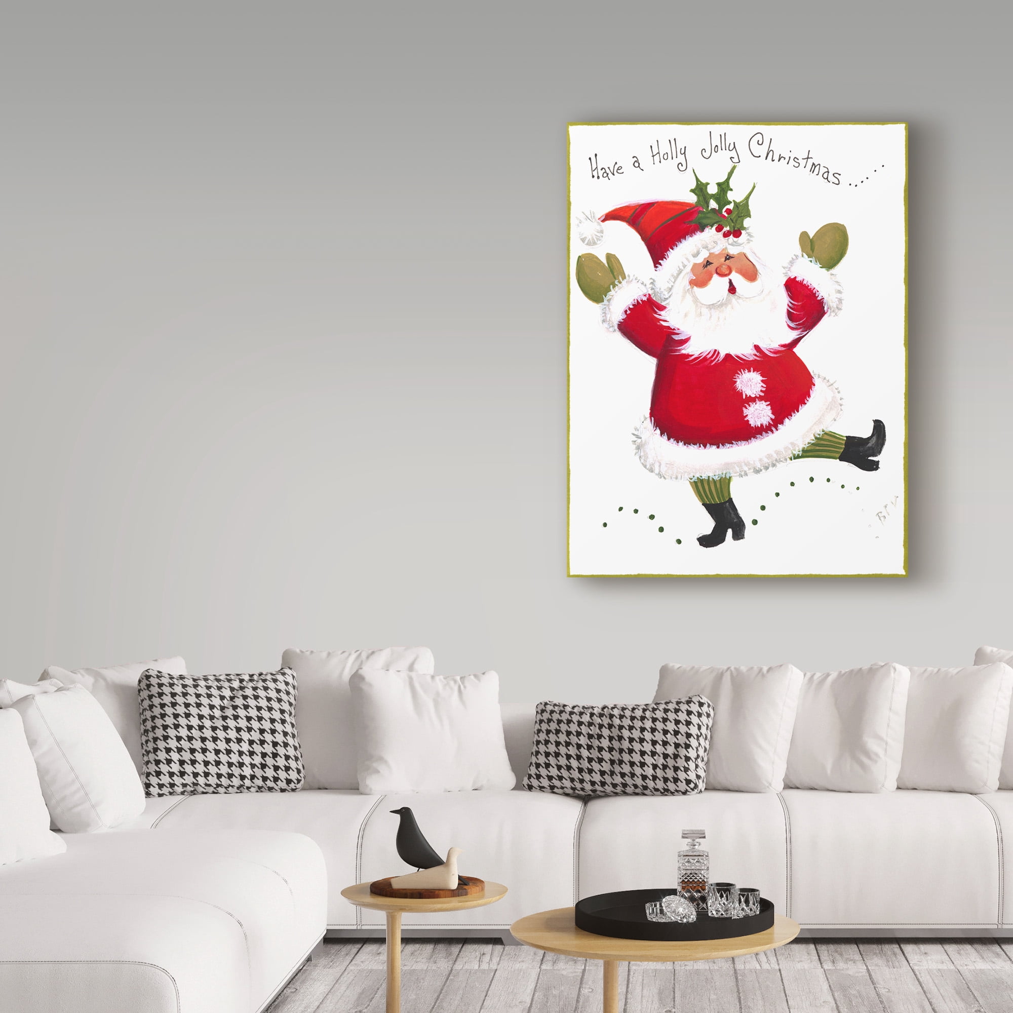 Trademark Fine Art 'Have A Holly Jolly Christmas' Canvas Art by Beverly Johnston