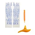 thumbnail image 1 of Tignapoo Traditional Chinese Acupressure Socks with Massage Tools for Men & Women - White & Blue Polyester Fiber Socks, Includes 2 Massage Sticks, Sizes 35-45, 1 of 6