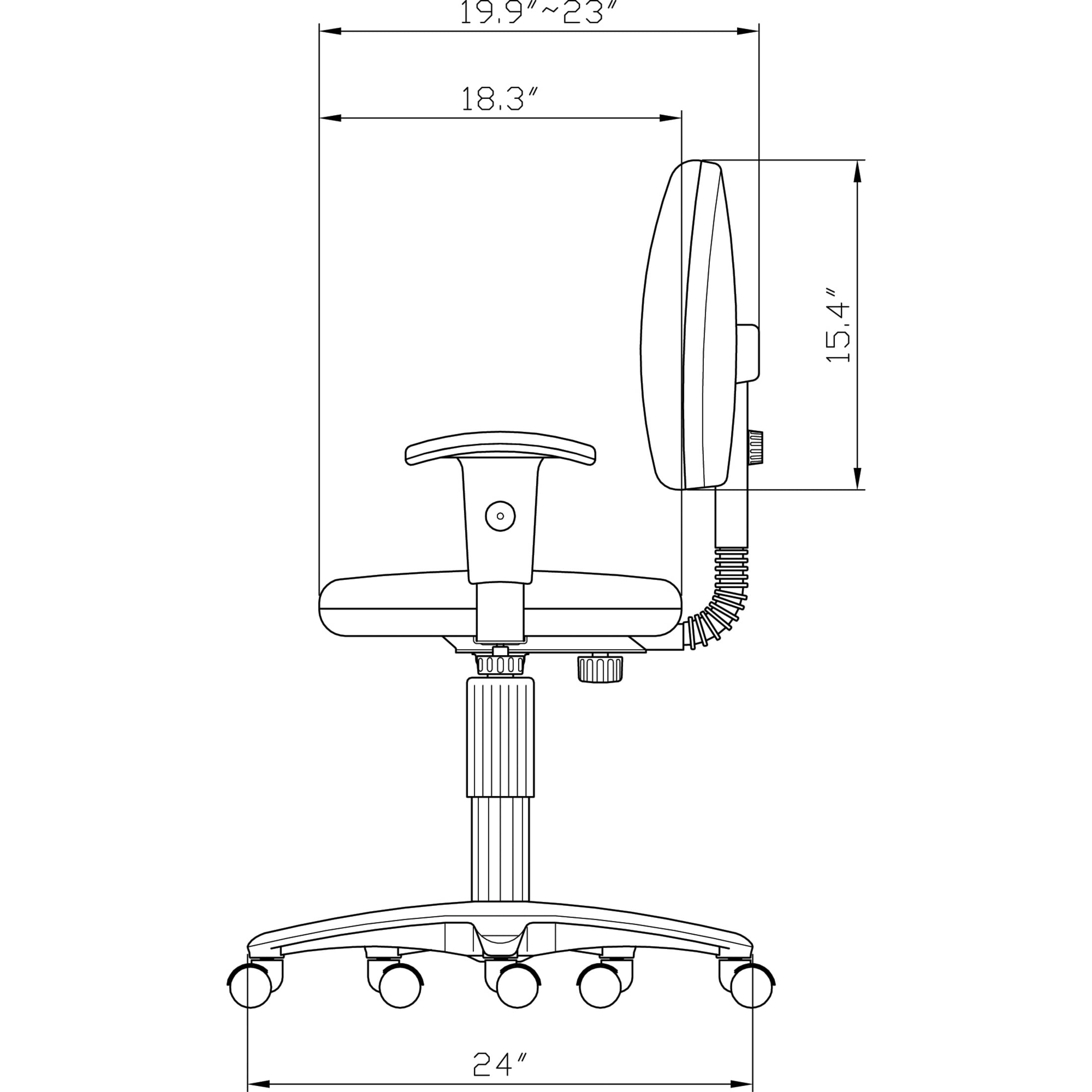 lorell millenia pneumatic adjustable task office chair