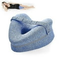 thumbnail image 1 of Heart Shaped Orthopedic Sleeping Pillow For Legs Wedge Cushion With Knee Support Sciatica Pads Body Cushion, 1 of 5
