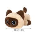 thumbnail image 3 of Cute Lying Cat Plush Toy, Adorable Kitten Stuffed Animal Doll, Soft Home Companion Plush Doll for Sofa, Family Interactive Play Toy, Birthday Gift for Kids, 3 of 3