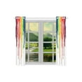 thumbnail image 3 of CADecor Fun Unique Window Kitchen Curtain, Paint Dripping Window Treatment Panel Curtains,26x39 inches,Set of 2, 3 of 3