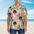 thumbnail image 4 of Lsque Groovy Disco pattern Hawaiian Shirt for Men, Unisex Summer Beach Casual Short Sleeve Button Down Shirts-Medium, 4 of 9