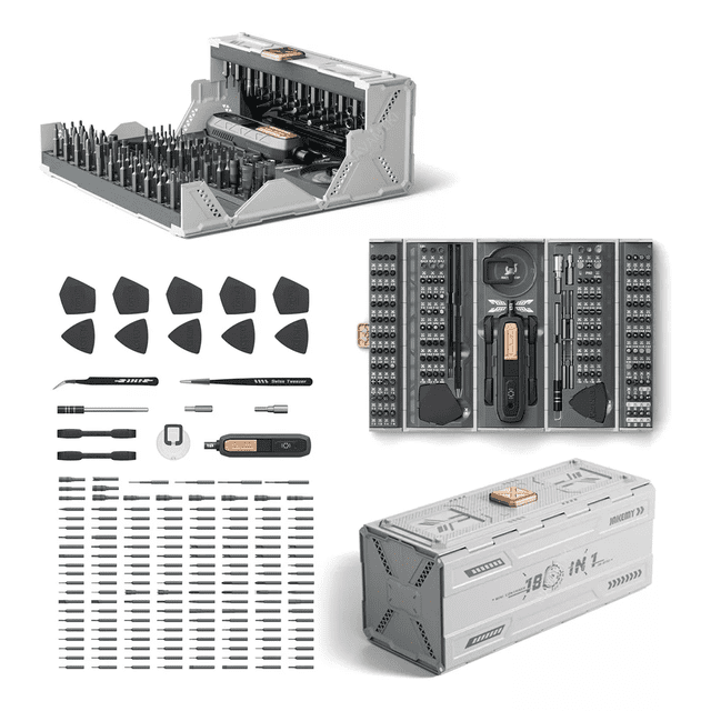 Set De Desarmadores Magnéticos De Precisión 180 En 1 Gris BLOOSOM