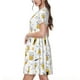 thumbnail image 2 of Disketp Beer para Vestido de Manga Corta para Mujeres, Vestidos de Verano para Mujeres, Casual y Holgado para la Playa, 2 of 6