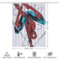 thumbnail image 2 of Spider Man Shower Curtain Cartoon Anime for Boys Grils Gift 55x72Inch（140x183cm）, 2 of 7
