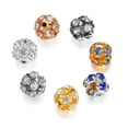 thumbnail image 3 of HOOUN 30pcs/lot Glass Rhinestone Ball Bead imitate Crystal Spacer Loose Beads Jewelry-Rhodium Ball Beads-8mm, 3 of 6