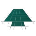 thumbnail image 7 of Pool Safety Cover 16x32ft, Inground Pool Cover with Steps, Green Mesh Winter Cover, 7 of 7