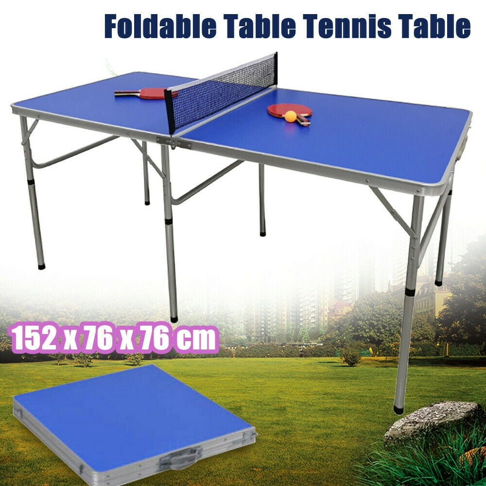 60” Portable Table Tennis Ping Pong Folding Table w/Accessories Indoor Game 