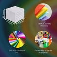 thumbnail image 4 of FabricLA Acrylic Felt Fabric - Pre Cut | 4" X 4" Inches | DIY Craft, Hobby, Costume, Decoration | White - 42 Pieces, 4 of 7