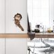 thumbnail image 3 of pegatinas de pared de gato 3D, pegatinas de gato 3D, pegatinas de pared de gato 3D, pegatinas de pared de gato para ventana de coche, inodoro, baño, dormitorio, guardería, cocina, 3 of 5