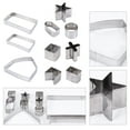 thumbnail image 2 of 1 juego / 10 piezas Navidad DIY casa de pan de jengibre molde para galletas herramienta para hornear galletas, 2 of 5