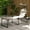 Cream White, variant on Outsunny Outdoor Folding Tanning Chair w/ Shade & Pillow, Cream