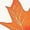Orange, variant on Women's Winter Long Sleeve Round-Neck Casual Top Soft Comfy Maple Leaf Print Blouse Loose Fit T-Shirt