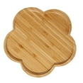 thumbnail image 4 of Bandeja De Servicio, Bandeja De Madera Decorativa Hecha A Mano Multiusos Para Bebidas De Desayuno De Mesa De Café Otomana Para El Hogar Cocina Apartamento Restaurante, 4 of 8