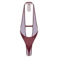 thumbnail image 4 of CHICTRY Womens Sexy Lingerie Micro Monokini Bathing Suit Backless Swimsuits For Pool Party Beachwear Red L, 4 of 7