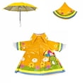 thumbnail image 2 of Bcylexb Rainy Day Goose Outfits with Umbrella, Yellow Waterproof Raincoat & Hooded Hat with Frog Floral Print for Outdoor Garden Patio Porch Decor, 2 of 6
