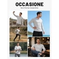 thumbnail image 5 of SPEEDRUN 3 Pack Men Long Sleeve Workout Shirt, UPF 50+ UV Sun Protection Fast Dry Moisture Wicking Workout Tops with Crew Neck, Sizes M, 5 of 6