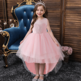 thumbnail image 3 of XBASW Kids Baby Sleeveless Lace Girls Dresses Flower Girl Trailing Princess Dress Toddler Performance Wedding Party Gown for Girls 4-12T, 3 of 10