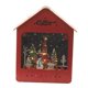 thumbnail image 4 of Casa de pueblo navideña, regalo de Navidad para niños, regalo de cumpleaños, pueblo navideño luminoso Rojo, 4 of 9