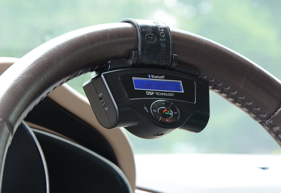 Sharper Image Steering Wheel Bluetooth Speakerphone 