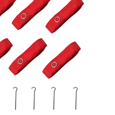 6pcs Beach Volleyball Lines Equipment Portable Red Lines Marking Court Marker for Sand Training Beach Outdoor Sports
