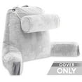 thumbnail image 3 of Husband Pillow Medium Cover Only Light Grey, Cozy Microfiber Bed Rest Pillow Cover with Arms - Array of Colors - Generous Side and Back Pockets - Perfect Fit for Your Favorite Comfy Reading Pillow, 3 of 5