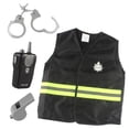 thumbnail image 1 of Conjunto De Disfraces De Policía De Oficial De Policía Disfraces De Juguete Para Niños En Edad Preescolar Accesorios De Drama SM SunniMix Disfraz de juego de simulación, 1 of 8