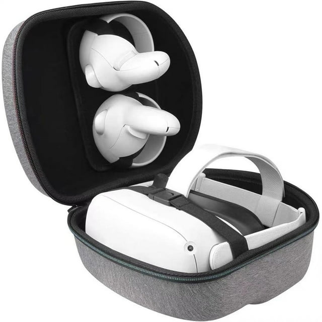 Tongliya 1 EVA Oculus Quest 2 VR Headset Shock Resistant Virtual Reality Travel Carrying Case Grey