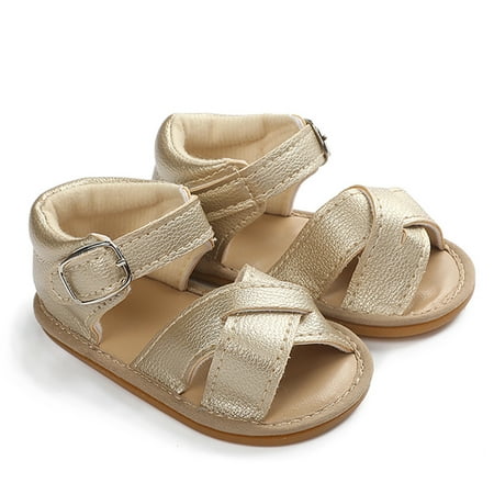 

〖Yilirongyumm〗 Baby Sandals Summer Shoes Beach Toddler Prewalker Baby Girls Roman Sandals Cross Children Baby Shoes