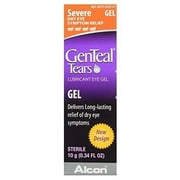 GenTeal Severe Dry Eye Relief Lubricant Eye Gel 0.34 oz (Pack of 3)