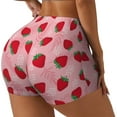 thumbnail image 2 of Naloa Strawberry Biker Shorts for Women Seamless Scrunch Short Women’s Yoga Shorts for Gym Running Sport Shorts - X-Large, 2 of 9
