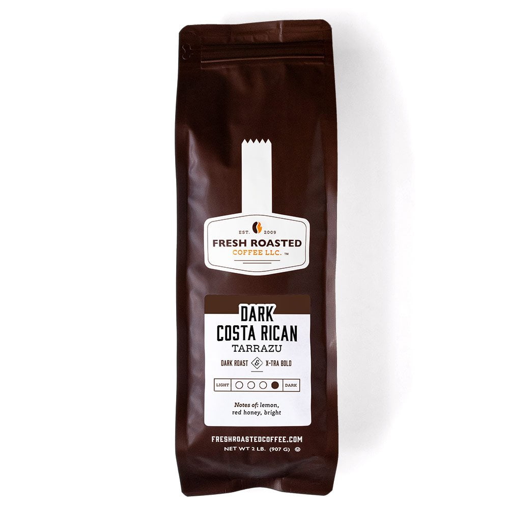 Fresh Roasted Coffee LLC, Dark Costa Rican Tarrazu Coffee, Whole Bean