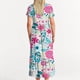 thumbnail image 5 of Puntoco Vestido Midi De Moda Para Mujer, Estampado Floral, En Capas, Doble Bolsillo, Manga Corta, Cuello Redondo, Vestido Colorido Xxl,Regalos Para Mujer Joven, 5 of 5