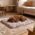 thumbnail image 5 of Fluffy Reversible Dog Bed Mat - Thickened Warm Pet Sleeping Pad for Crates, Machine Washable & Padded Comfort for Small Medium Large Dogs and Cats, Kennel Pad Replacement, 5 of 6