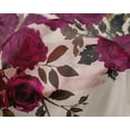 thumbnail image 4 of oneOone Silk Tabby Magenta Fabric Leaves & Rose Floral Diy Clothing Quilting Fabric Print Fabric By Yard 42 Inch Wide, 4 of 4