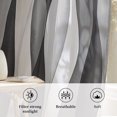 thumbnail image 6 of Gray Stripes Sheer Curtains 96 Inch Length, Light Filtering Voile Curtain Panel, Vintage Farmhouse Greyish Ripple Pattern Rod Pocket Drapes Window Treatments for Living Room Bedroom 52"x96", 6 of 9