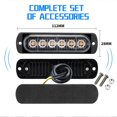 thumbnail image 1 of 2Pcs 12-24V LED Strobe Warning Lights Warning Emergency Flashing Lights Caution Light Bar for Car Truck Van ATV SUV Yacht Vehicle, 1 of 4