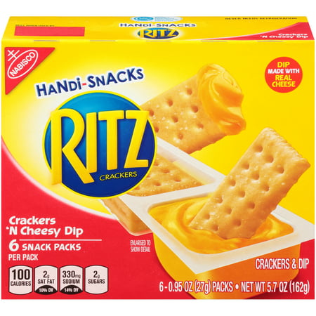 Nabisco Handi-Snacks Ritz Crackers 'N Cheese Dip, 0.95 Oz., 6 (Best Cheese And Crackers For Wine)