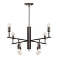 thumbnail image 4 of 7091-08-55-Forte Lighting-Laine - 8 Light Chandelier-12 Inches Tall and 28 Inches Wide-Brushed Nickel Finish, 4 of 4