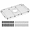 25-1/8" x 12-7/8 Inch Centered Drain, variant on Sink Bottom Grid 27-9/16" X 14-7/16" Centered Drain Stainless Steel
