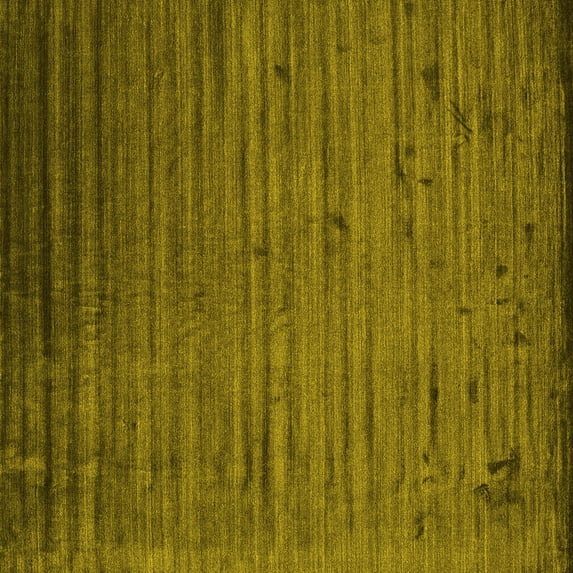 Ahgly Company Indoor Square Abstract Yellow Contemporary Area Rugs, 5' Square