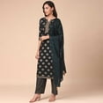 thumbnail image 3 of Traditional Designer Wear Kurti with Pant and Dupatta Set, 9902,Cultural Wear for Women, 3 of 7