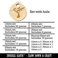 thumbnail image 2 of Hummingbird Sketch Wood Mini Charms Shapes DIY Craft Jewelry - With Hole - 18mm (17pcs), 2 of 7