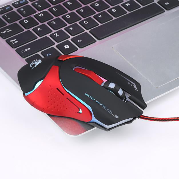 Hot 6D LED Optical USB Wired 3200 DPI Pro Gaming Mouse For Laptop PC Game