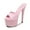 13-PINK, variant on 181 Series 16.5cm Heel 7cm Platform 2021 Summer New Leather Fish Toe Shoes Women High Heels Sexy Platform Sandals LFD
