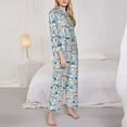 thumbnail image 3 of Sigee cute Mushroom Village for Women’s Pajama Sets Long-Sleeved Pjs Sets for Women 2 piece Sleepwear-Small, 3 of 7