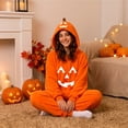 thumbnail image 6 of AHMOMEI Oversized Pumpkin Pajamas for Men ＆ Women Pumpkin Onesie Warm Soft Plush Hooded Jumpsuit Festival Sleepwear,cozy Fun Loungewear XL, 6 of 6